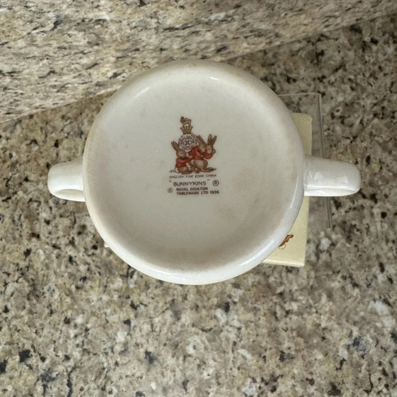 Royal Doulton China Child’s Bunnykins 2 Handled Cup - Picture 4 of 5